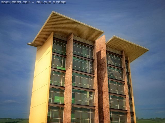 3d loft apartments tower Modèle 3D .c4d .max .obj .3ds .fbx .stl .blend 