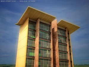 3d loft apartments tower Modèle 3D