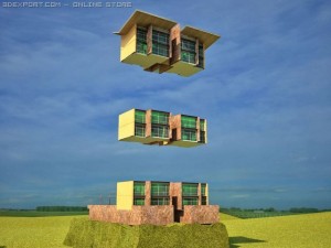 3d loft apartments tower Modèle 3D