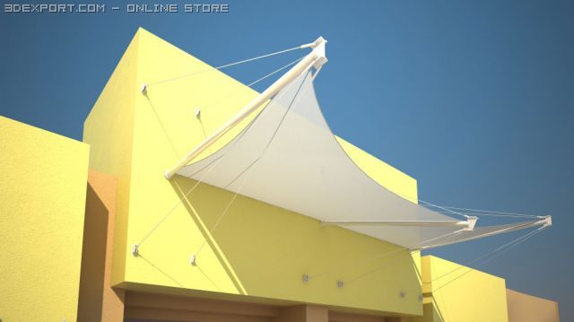 fabric structure 3Dモデル .c4d .max .obj .3ds .fbx .stl .blend 