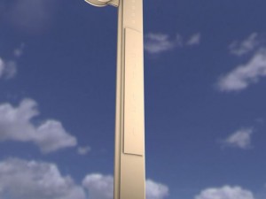 monument sign with aluminum panels customizable l 3D Модель