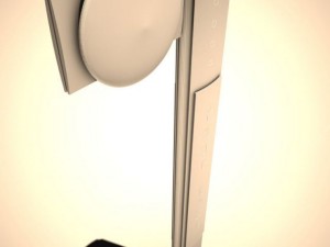 monument sign with aluminum panels customizable l 3D Модель