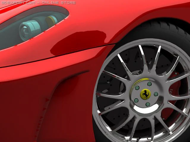 f40 ferrari Model 3D .c4d .max .obj .3ds .fbx .stl .blend 