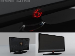 lcd tv Model 3D