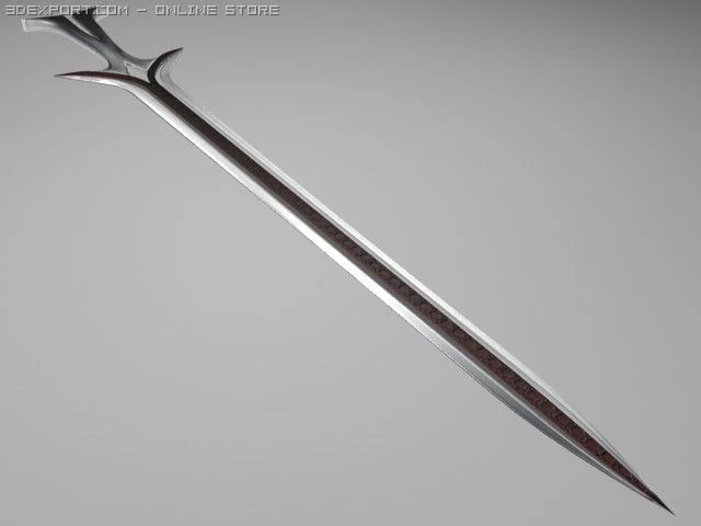 sword 3D Model .c4d .max .obj .3ds .fbx .stl .blend 
