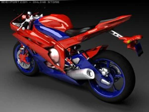 yamaha yfz r6 3D Model
