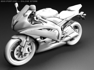 yamaha yfz r6 3Dモデル