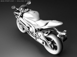 yamaha yfz r6 3Dモデル