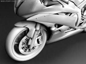 yamaha yfz r6 3Dモデル