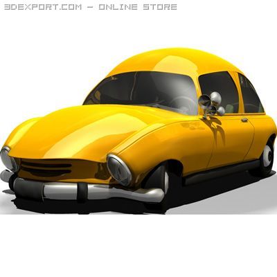 car fantasy 3D Model .c4d .max .obj .3ds .fbx .stl .blend 