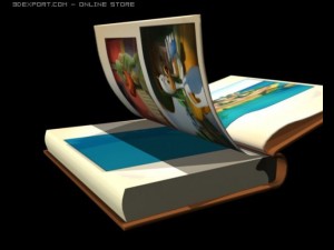 Animated Opening Book | 3D model
