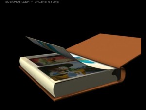 animated book Modelo 3D