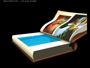 animated book Modelo 3D