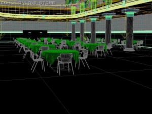 panorama restaurant Modelo 3D