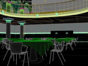panorama restaurant Modelo 3D