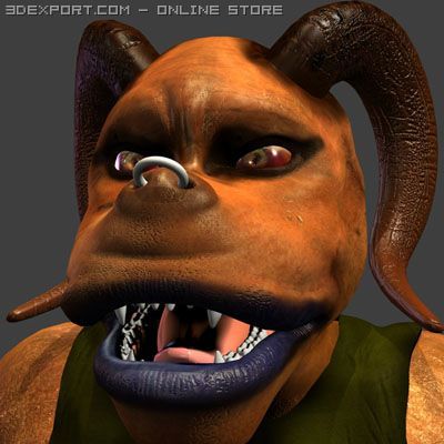 ogre 3D Model .c4d .max .obj .3ds .fbx .stl .blend 