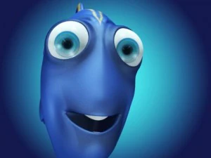 голубая рыба 3D Модель