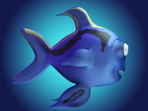 bluefish 3D-Modell