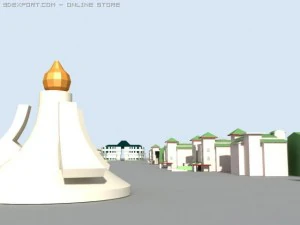 cidade &aacute;rabe Modelo 3D