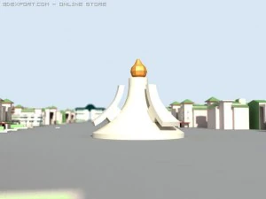 cidade &aacute;rabe Modelo 3D