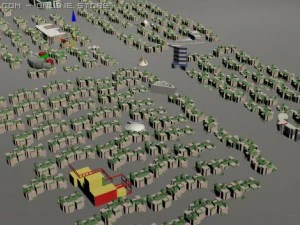cidade &aacute;rabe Modelo 3D