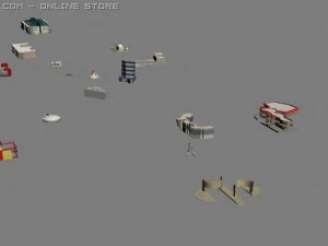 cidade &aacute;rabe Modelo 3D