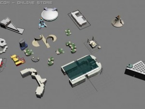 arab city Modelo 3D
