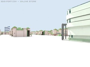 cidade &aacute;rabe Modelo 3D