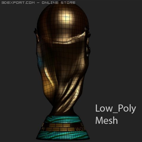 Fifa world cup 3D Model in Jewellery 3DExport