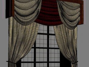 curtain  window 3D मॉडल