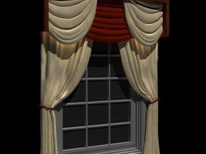 curtain  window 3D मॉडल