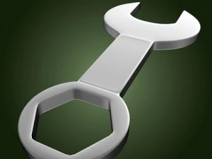 комбинированный ключ 3D Модель