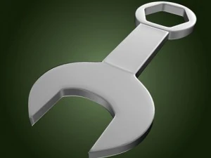 chave combinada Modelo 3D