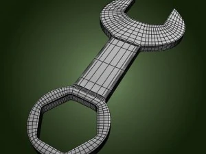 chave combinada Modelo 3D