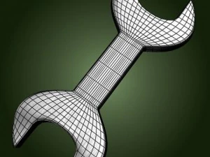 open ended wrench 3D Model