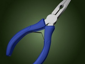pliers needle nose tool 6 3Dモデル