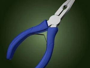 pliers needle nose tool 6 3D Model