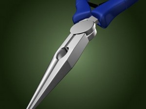 pliers needle nose tool 6 Model 3D