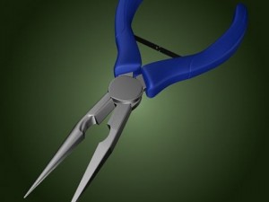 pliers needle nose tool 6 Model 3D