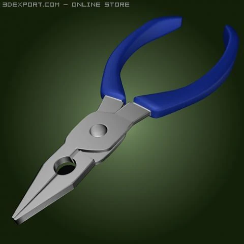 pliers tool 7 3D Model .c4d .max .obj .3ds .fbx .stl .blend 