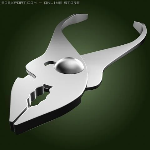 pliers tool 8 3D Model .c4d .max .obj .3ds .fbx .stl .blend 