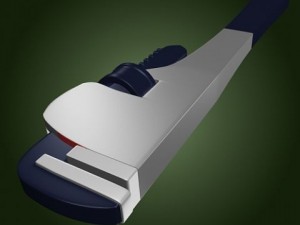 adjustable wrench Model 3D