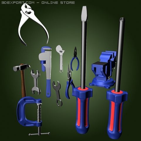 tools Modelo 3D .c4d .max .obj .3ds .fbx .stl .blend 