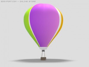 air ballon Modello 3D