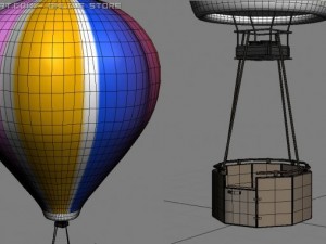 air ballon Modello 3D