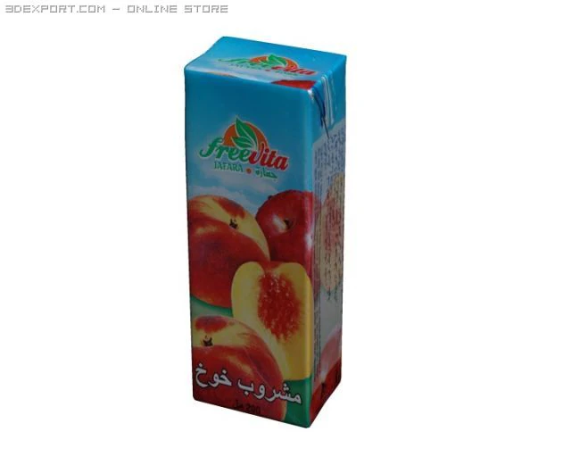 juice box 1 3D Model .c4d .max .obj .3ds .fbx .stl .blend 