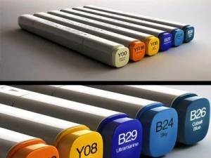 copic markers 3D Model