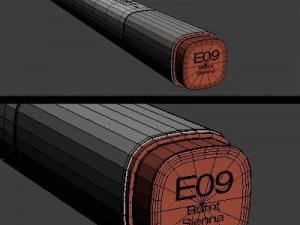 copic markers 3D Model