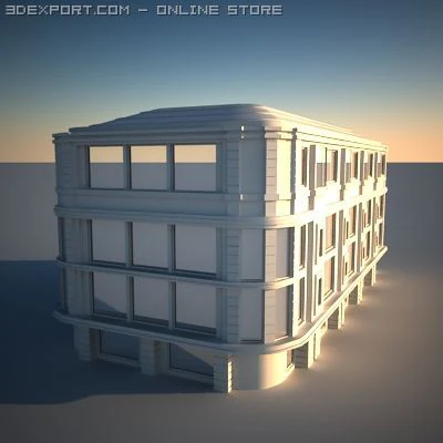 building 3D Model .c4d .max .obj .3ds .fbx .stl .blend 