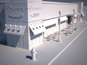 restaurant panera Modelo 3D